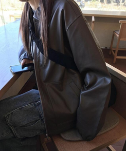 ジャケット オールドレザージャケット BROWN