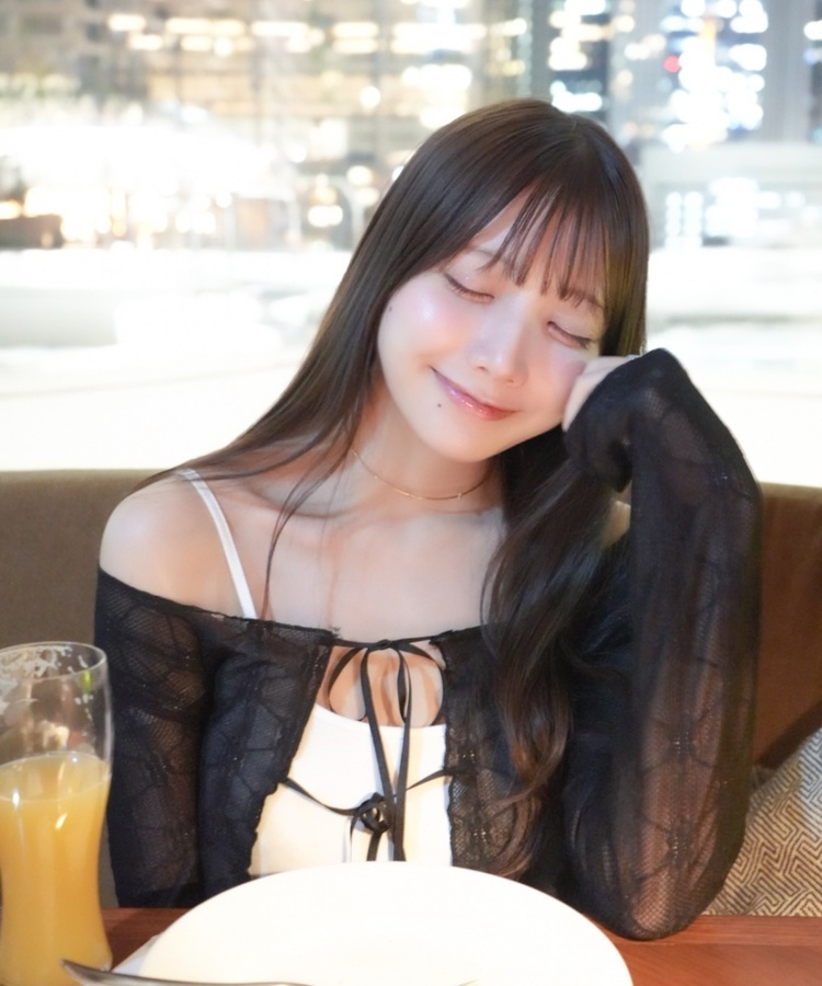 레이스 가디건 블랙