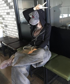 ワイド ワイドバルーンバンディングパンツ BLACK DENIM