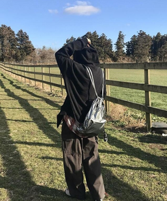 コットンパンツ ストリングコットンカーゴパンツ DARK