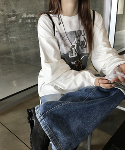長袖Tシャツ トミーレイヤードTシャツ WHITE