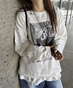 長袖Tシャツ トミーレイヤードTシャツ WHITE