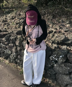 フード バウンドフードTシャツ LIGHT PINK