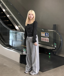 レーストラックパンツ GREY