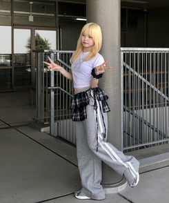 レーストラックパンツ GREY