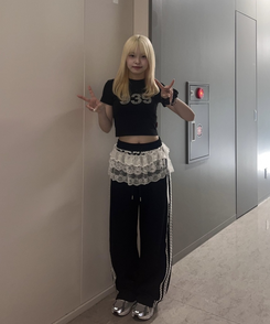 レーストラックパンツ BLACK