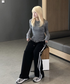 レーストラックパンツ BLACK