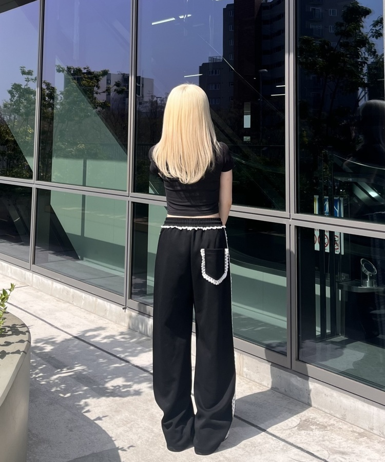 レーストラックパンツ BLACK