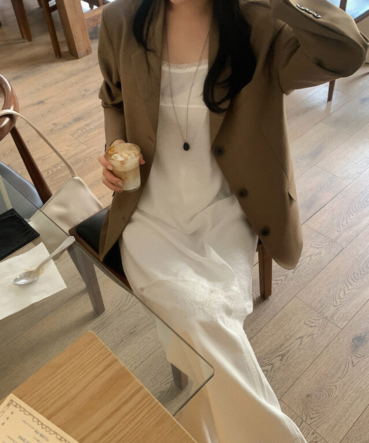 レーススリップワンピース IVORY