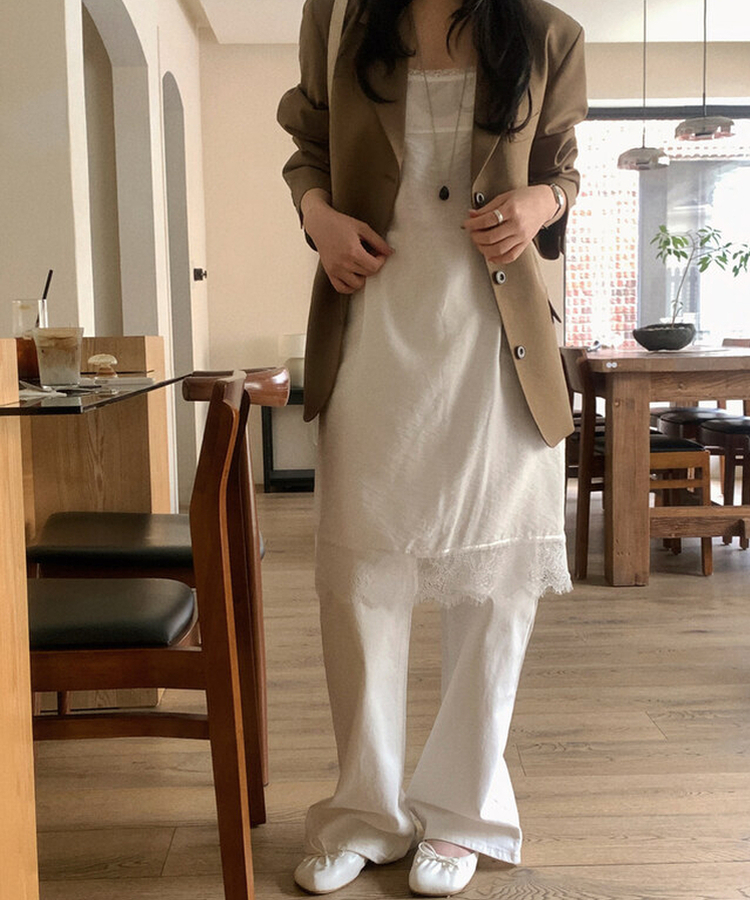 レーススリップワンピース IVORY