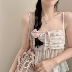 ブラウス フラワーシフォンキャミソールブラウス PINK