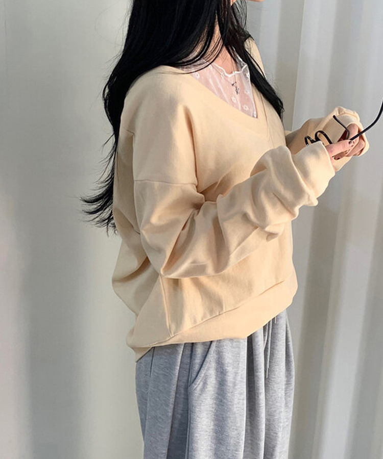 フラワーフリルシースルーレイヤードTシャツ WHITE