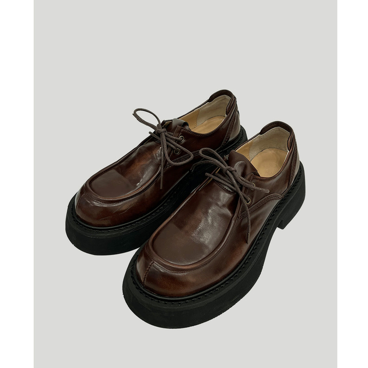 ビンテージレースアップローファー