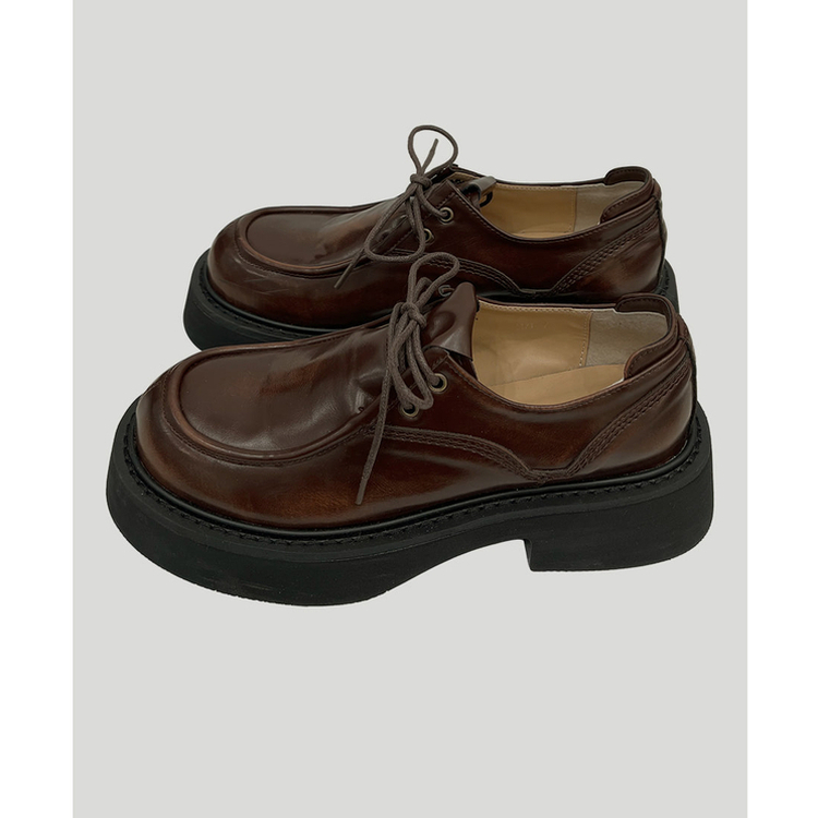 ビンテージレースアップローファー