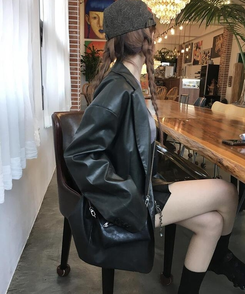 ヘアアクセサリー ビンテージレオパードハンティングキャップ CHARCOAL