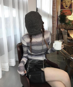 ヘアアクセサリー ビンテージレオパードハンティングキャップ CHARCOAL