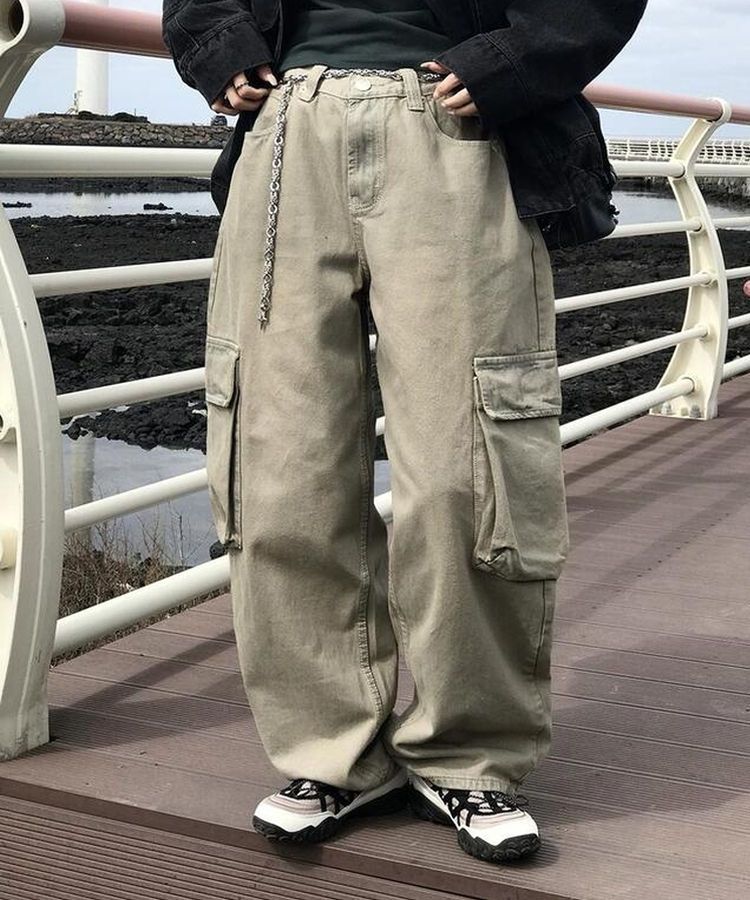 シェイクワイドカーゴパンツ BEIGE