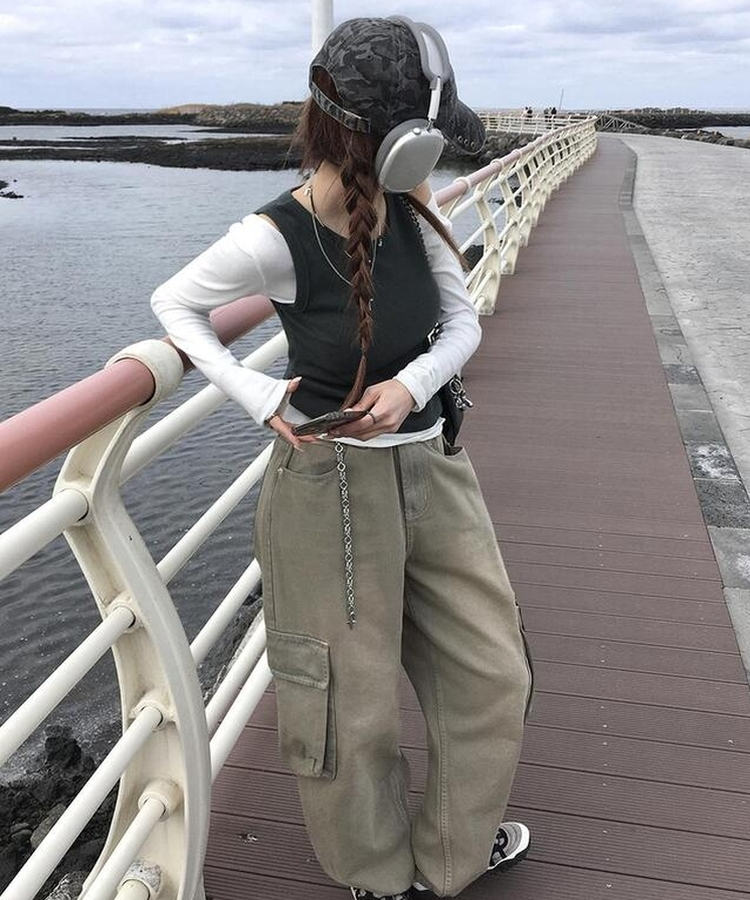 シェイクワイドカーゴパンツ BEIGE