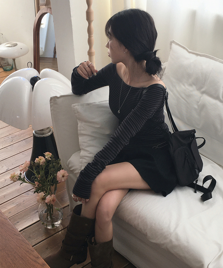レースバンディングハーフパンツ BLACK