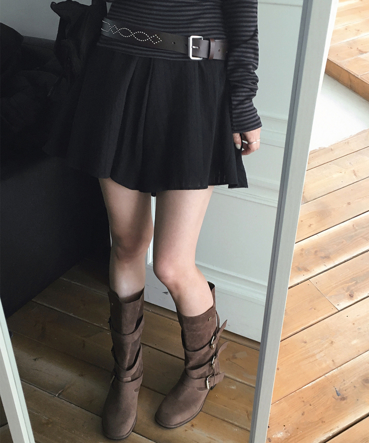 レースバンディングハーフパンツ BLACK