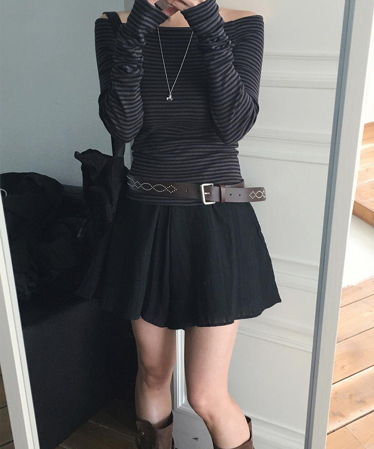 レースバンディングハーフパンツ BLACK