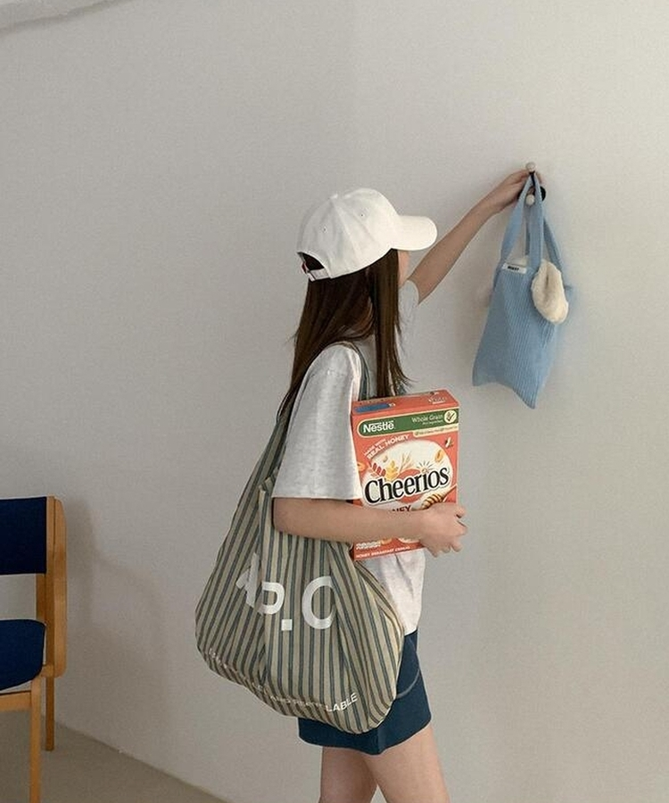 コットンプリンティング半袖Tシャツ MELANGE WHITE