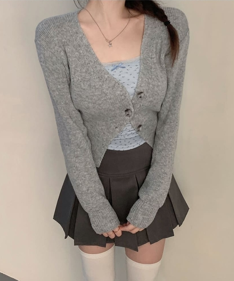 【カップ付き】レイヤードフラワーキャミソール SKY BLUE