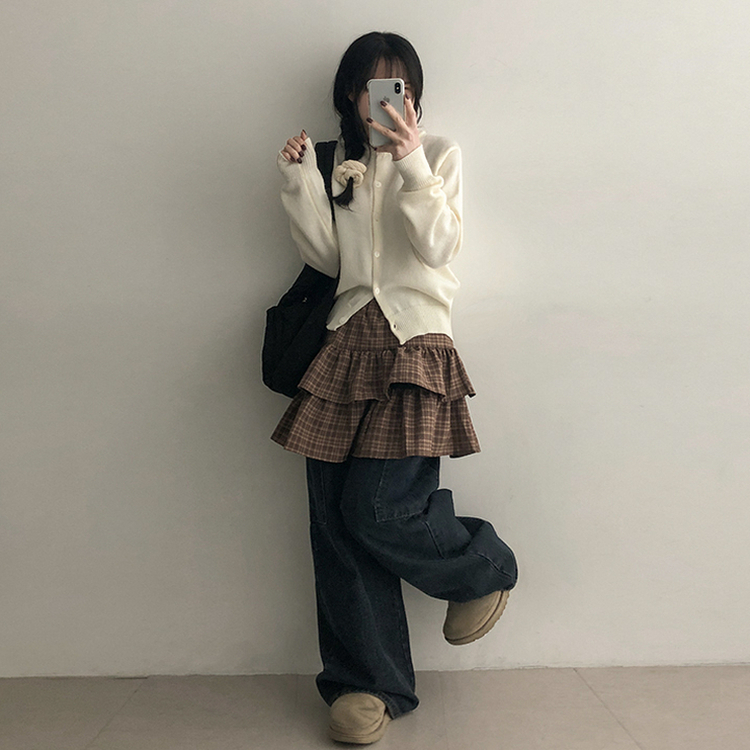 ラウンドニットカーディガン(5color) IVORY