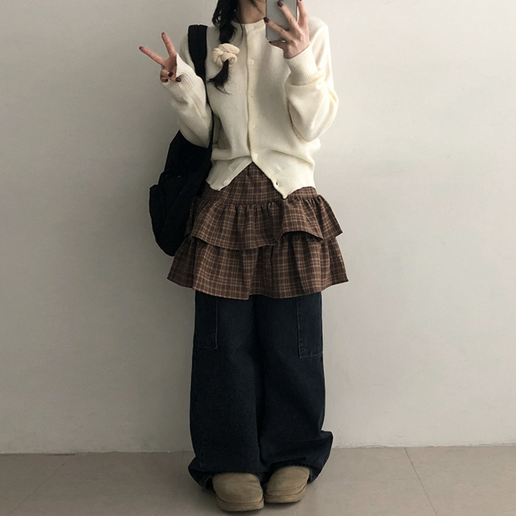 ラウンドニットカーディガン(5color) IVORY