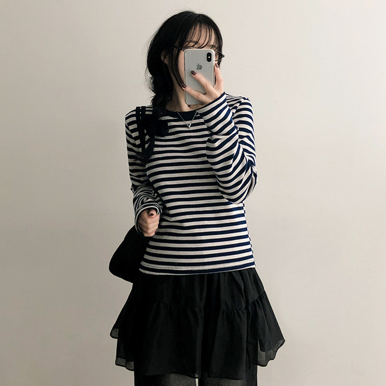 レイヤードシャーリングスカート BLACK