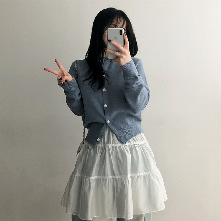 レイヤードシャーリングスカート IVORY