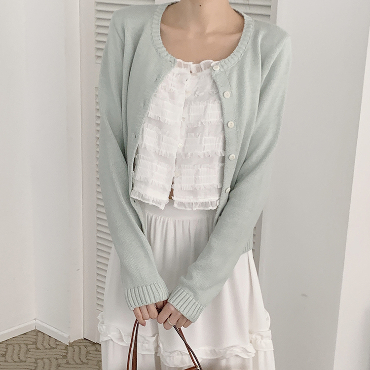 コットンカーディガン(6color) MINT