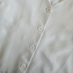 【マフラー付き】ボタンVネッククロップジャケット