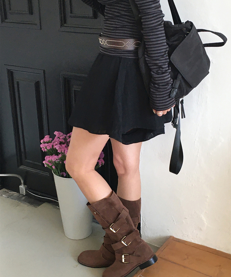 スタッドベルト BROWN
