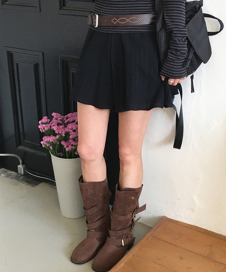 スタッドベルト BROWN