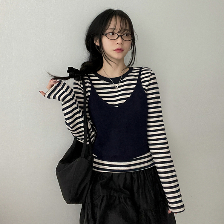 カリーナニットビュスティエ(5color) NAVY