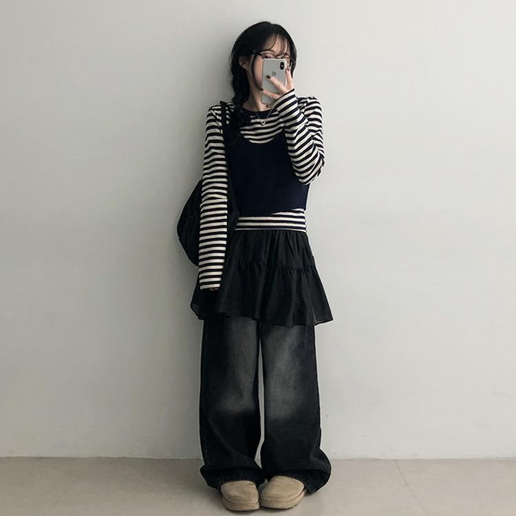 カリーナニットビュスティエ(5color) NAVY