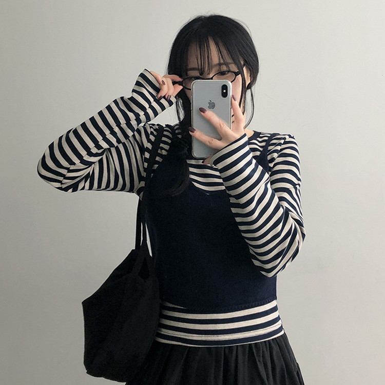 カリーナニットビュスティエ(5color) NAVY