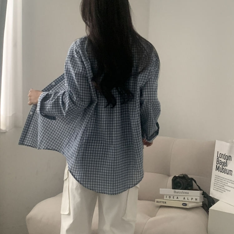 ポケットチェックシャツ