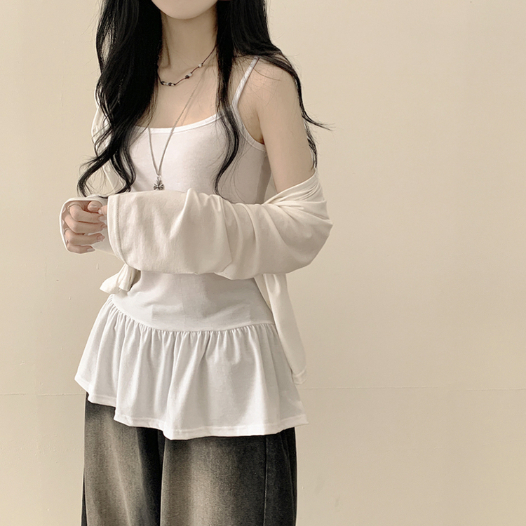 ティアードフリルキャミソール IVORY