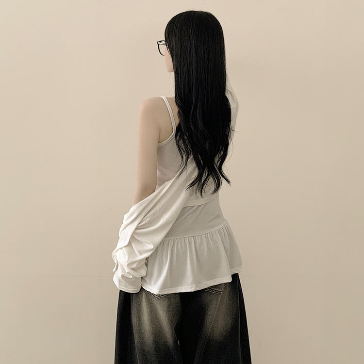 ティアードフリルキャミソール IVORY