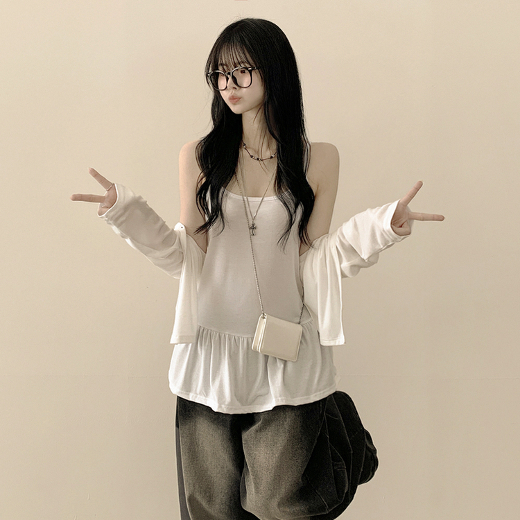ティアードフリルキャミソール IVORY