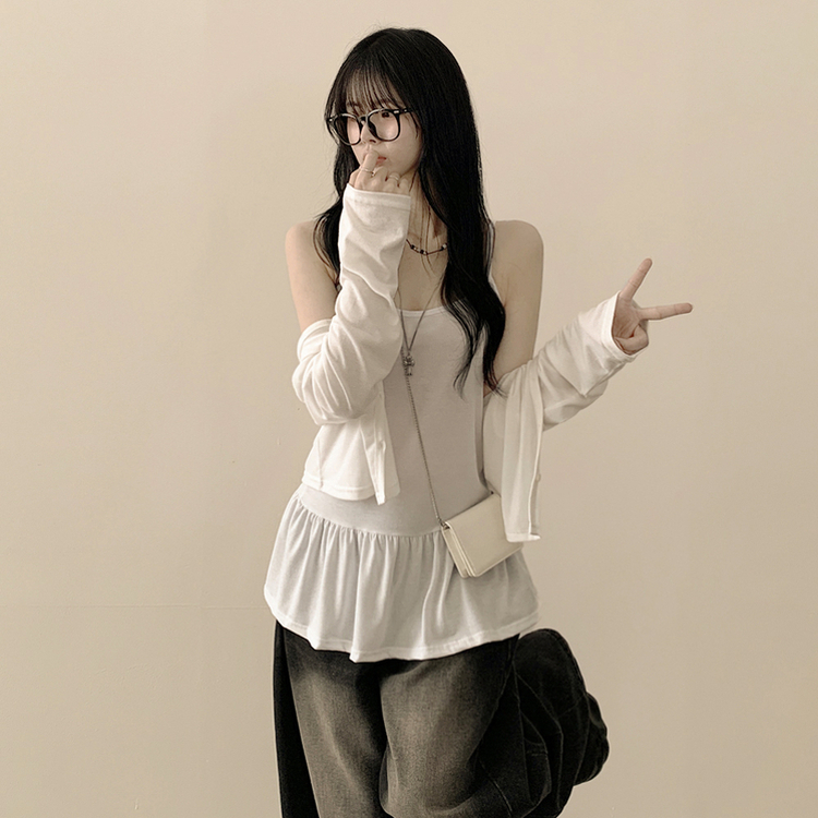 ティアードフリルキャミソール IVORY
