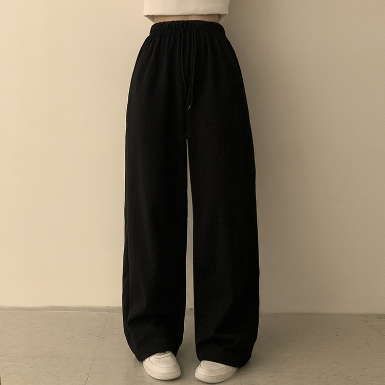 【丈別】ワイドバンディングトレーニングパンツ(6color) BLACK