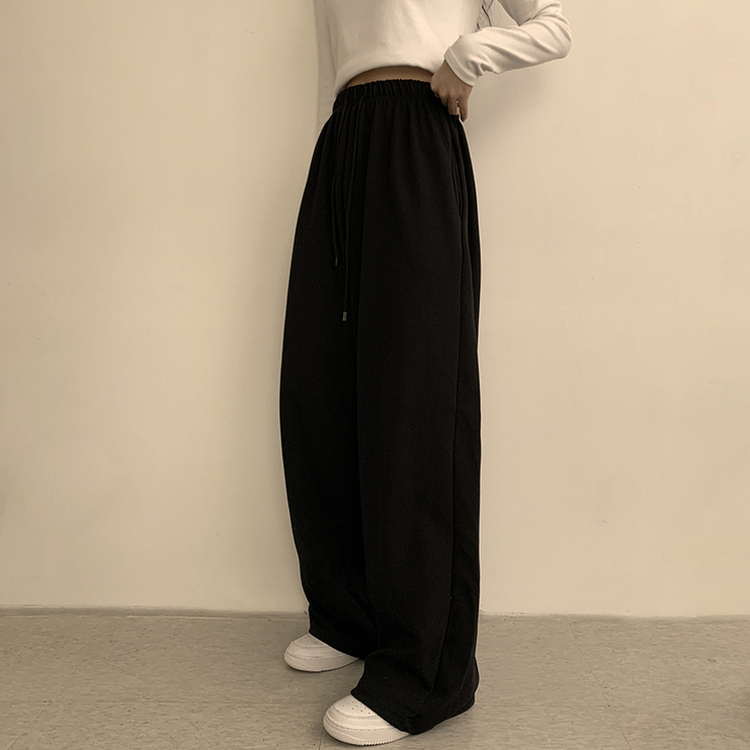 【丈別】ワイドバンディングトレーニングパンツ(6color) BLACK