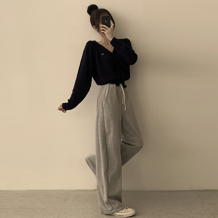 ペンダントルーズカーディガン(6color) DARK BLUE