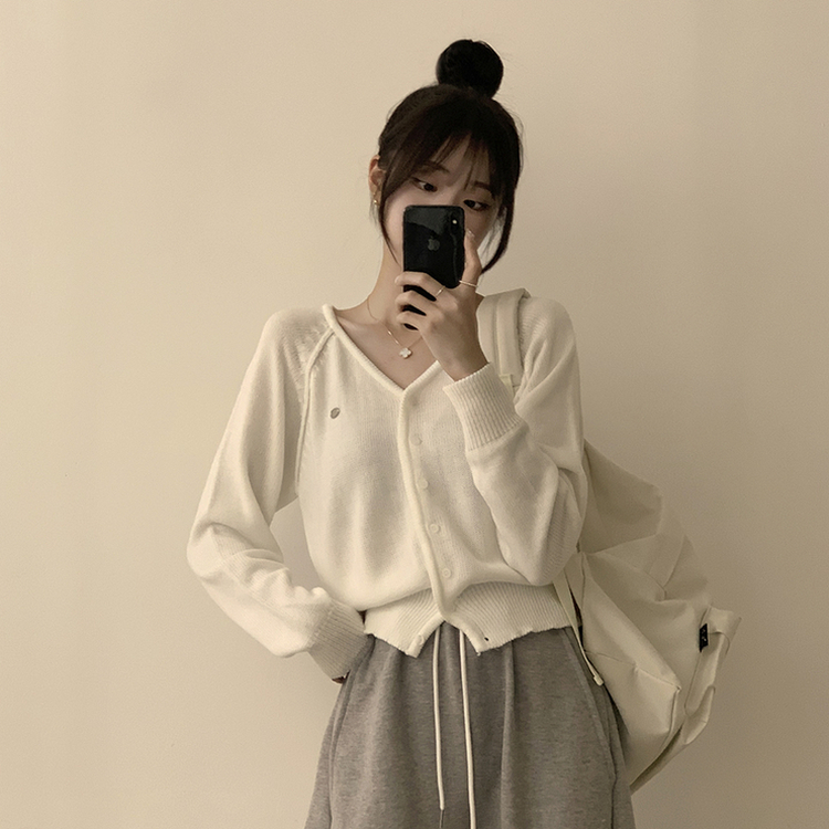 ペンダントルーズカーディガン(6color) IVORY