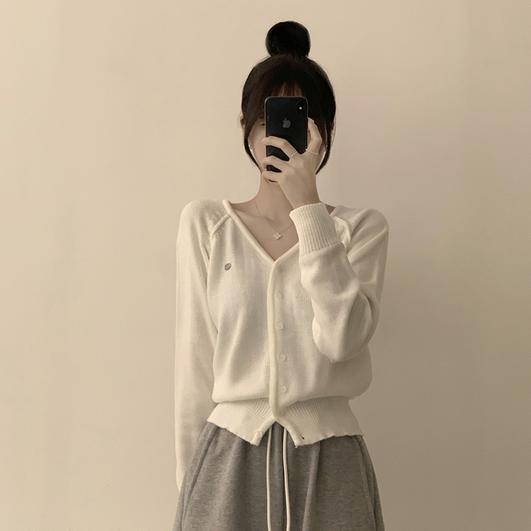 ペンダントルーズカーディガン(6color) IVORY