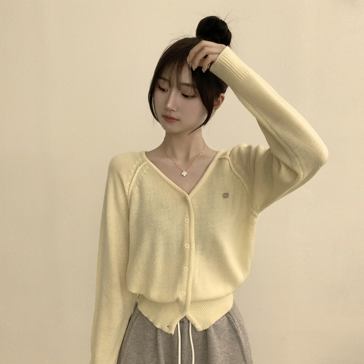 ペンダントルーズカーディガン(6color) YELLOW