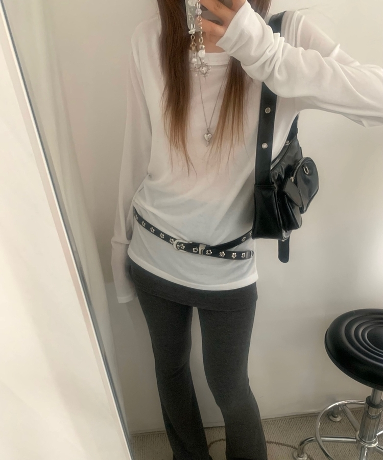 テンシャルルーズ長袖Tシャツ IVORY